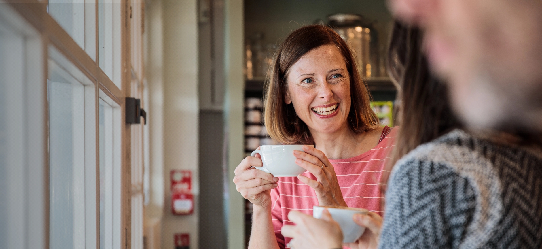 women drinking coffee